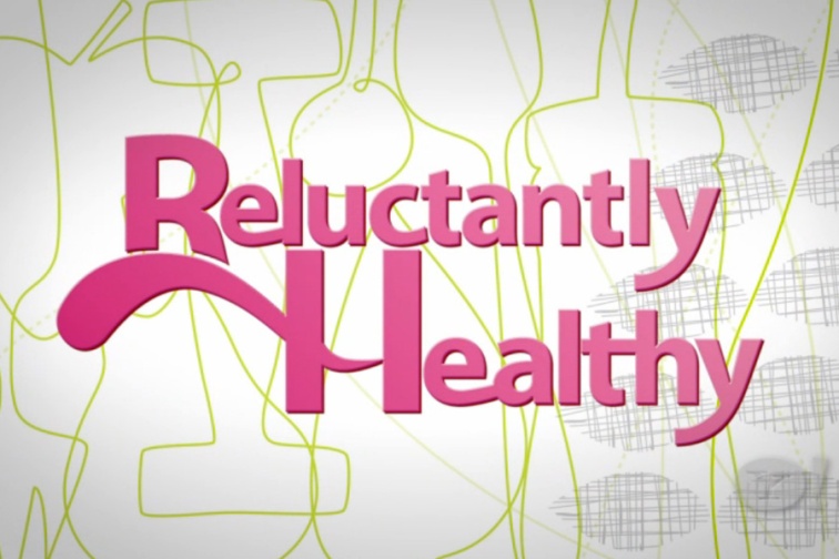 Reluctantly Healthy Cooking Show Logo