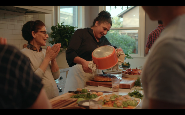 Samin Nosrat and her mom make crispy saffron rice in the Heat episode of "Salt Fat Acid Heat"